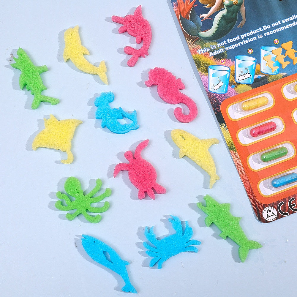 12Pcs Fun Water Surprise Growing Animals