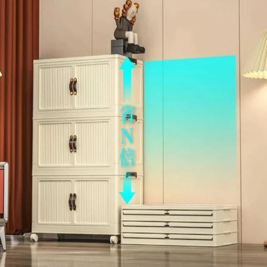 3 Layer Folding Wardrobe, Home and Living