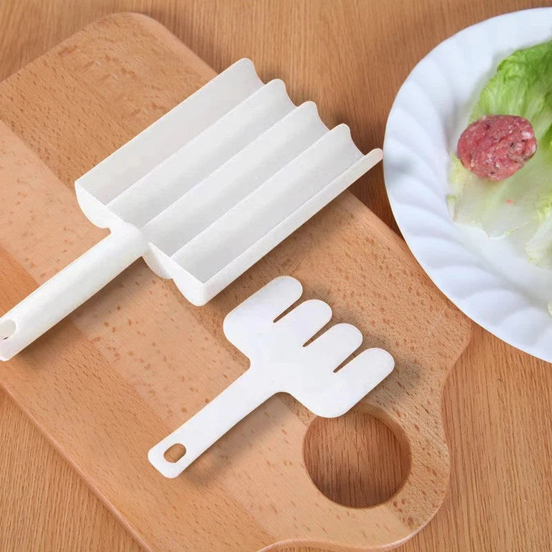 Mess-Free 4-Row Pakora & Meatball Tool