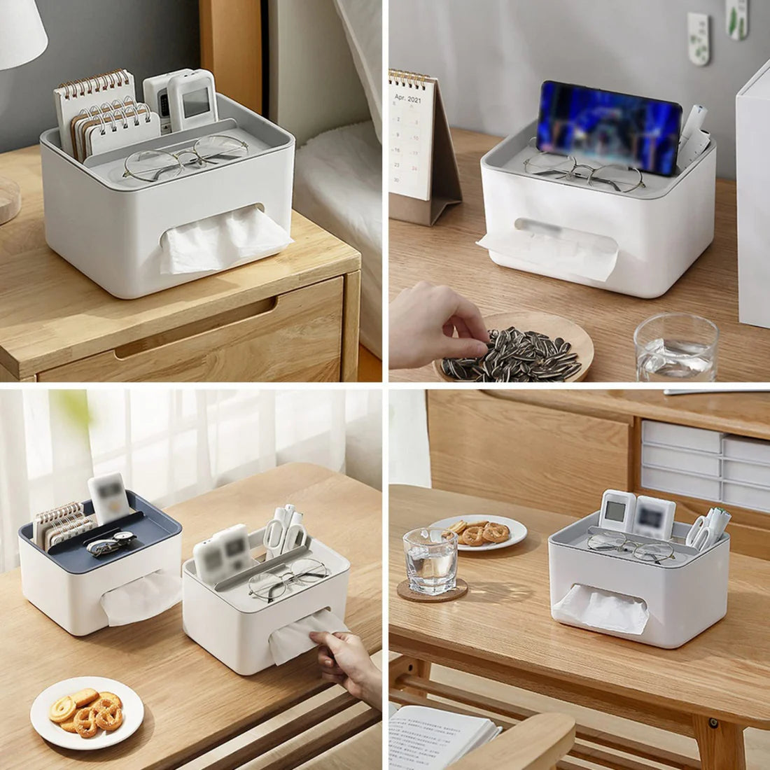 HomeEase Divided Tissue Holder