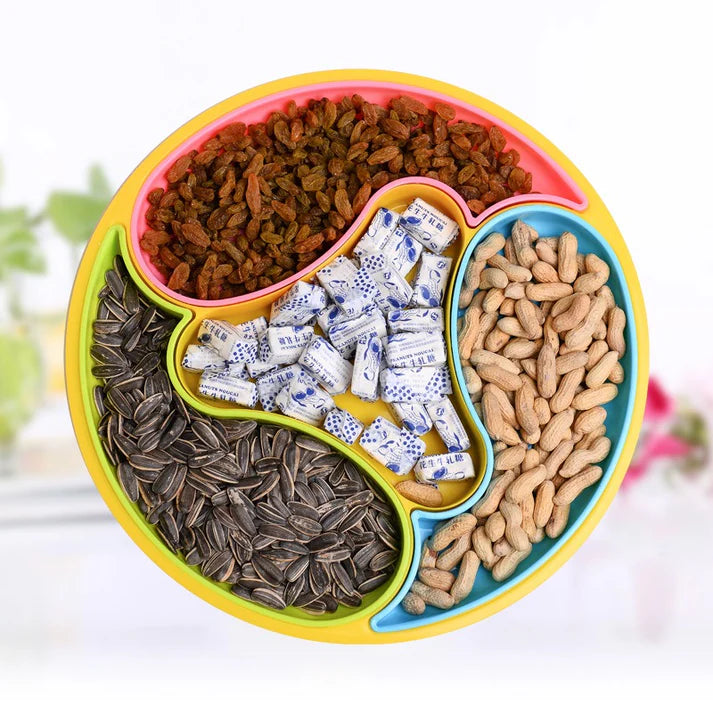 Divided 4 Slot Meal Dolphin Tray