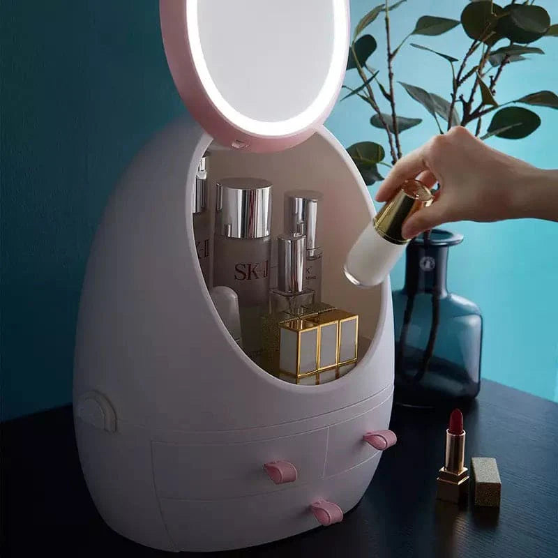Egg-Shaped Makeup Container