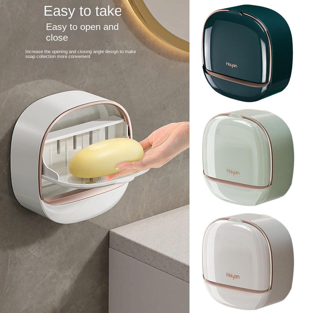Elegant Wall Soap Holder With Drain Tray, Home and Living