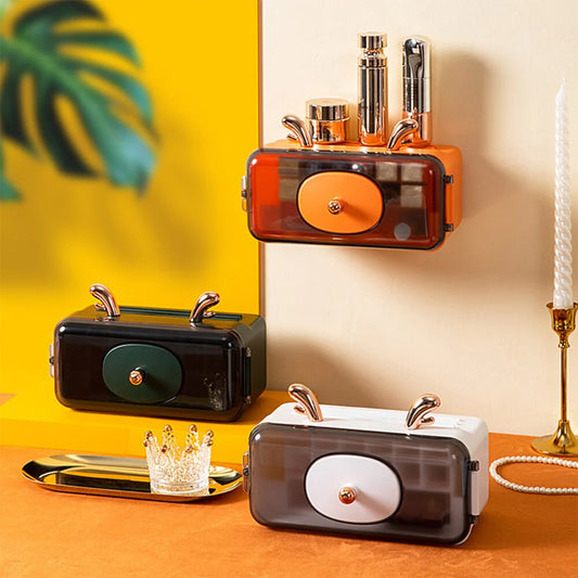 Vertical Tiered Lipstick Organizer (Wall Mounted)