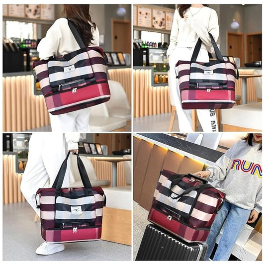 Multicolor Expandable Travel Bag