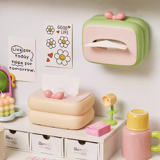 Elegant Tissue Box Organizer For Desk Use