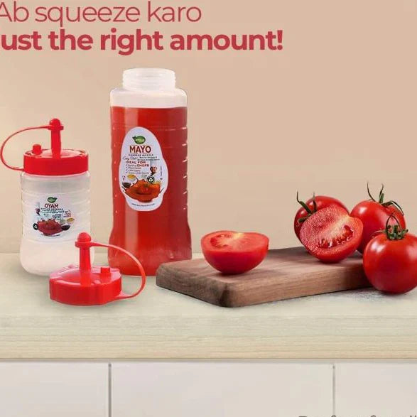 Reusable Plastic Sauce Dispenser For Kitchen Use