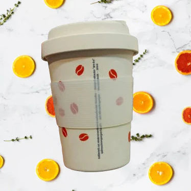 Bamboo Fiber Travel Cup With Silicone Locking Seal