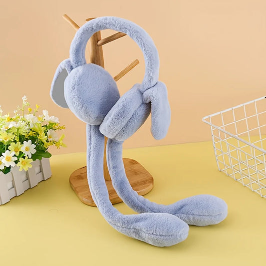 Soft Plush Bunny Earmuffs Easy To Wear