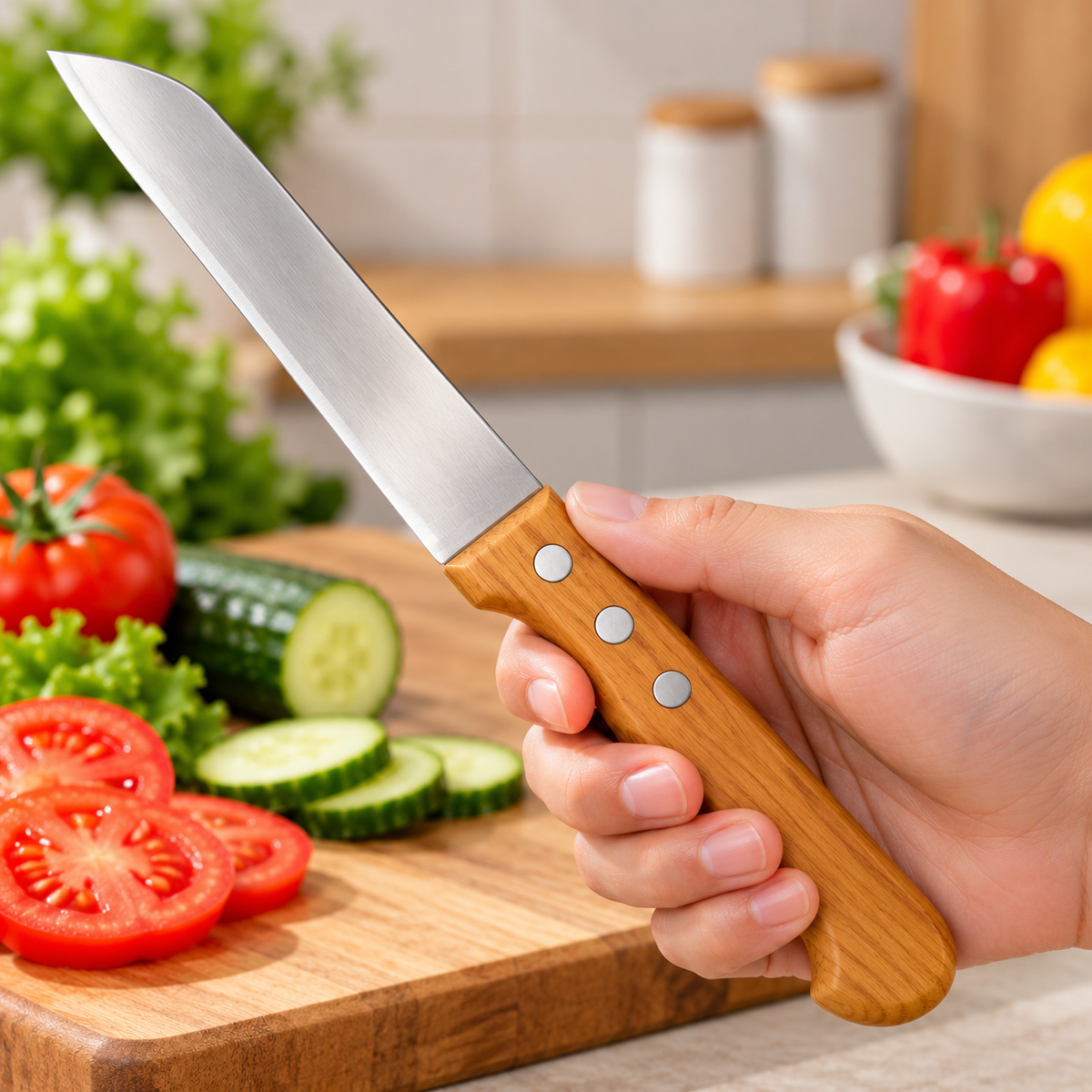 3 Piece Stainless Steel Cutting Knife Set Kitchen Essentials