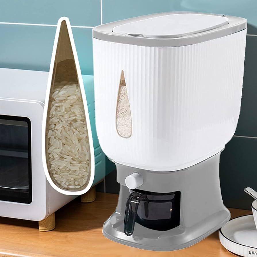 10KG Large Sealed Rice Storage Container, Kitchen Accessories 