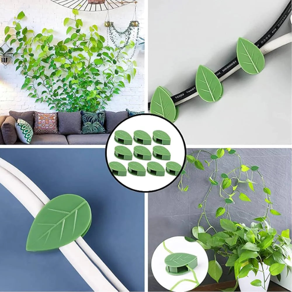 10pc Leaf Shape Plant Holder