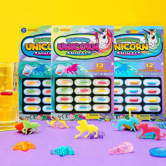 12Pcs Fun Water Surprise Growing Animals