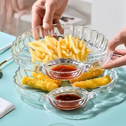 1Pcs Acrylic Snacks Plate, Kitchen Accessories 