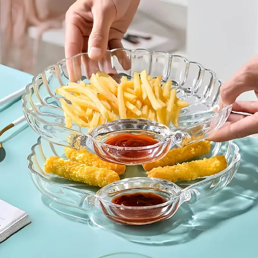 1Pcs Acrylic Snacks Plate, Kitchen Accessories 