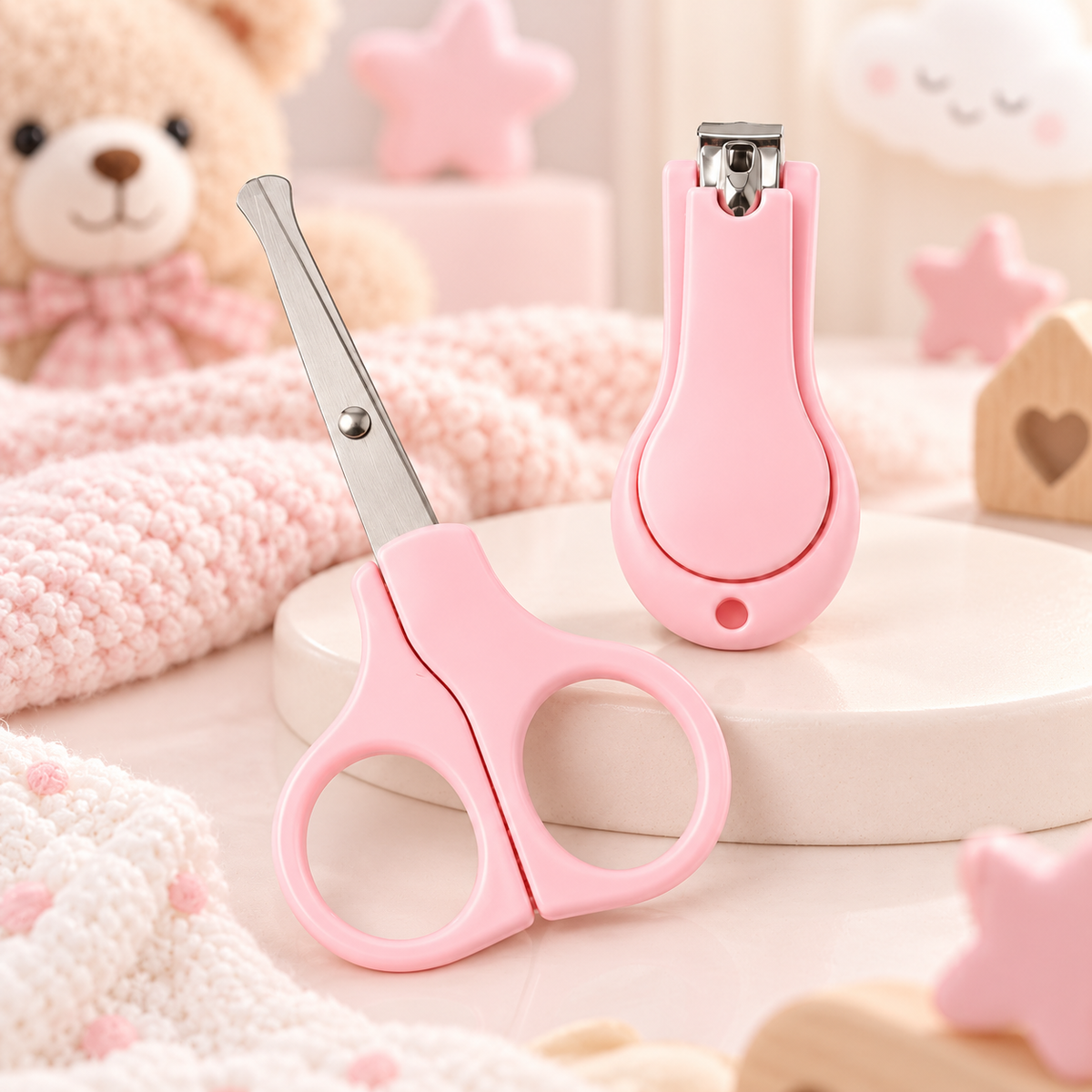 Baby Grooming Kit Nail Clipper & Safety Scissors Set