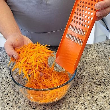 2-in-1 Vegetable Grater & Slicer: Perfect for Carrots, Cheese & More