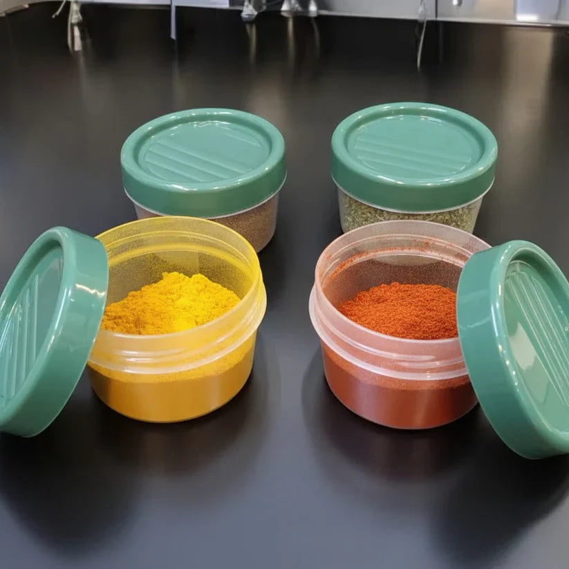 200ml Twist Lid Jars 4 Pack Airtight For Spices & Herbs