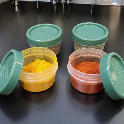 200ml Twist Lid Jars 4 Pack Airtight For Spices & Herbs