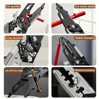 Heavy-Duty Wire Stripping Crimping Tool