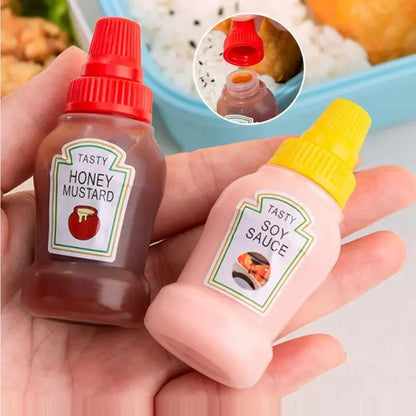 2-Pack Mini Condiment Bottles