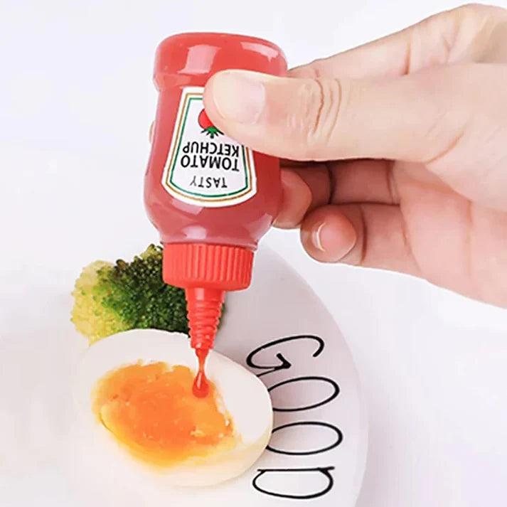2-Pack Mini Condiment Bottles