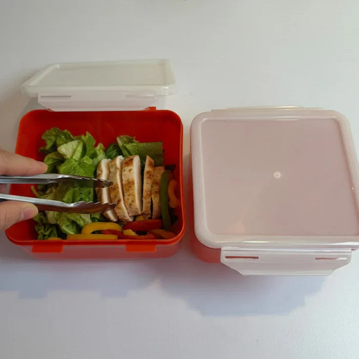 2 Piece Airtight Food Storage Containers For Snacks