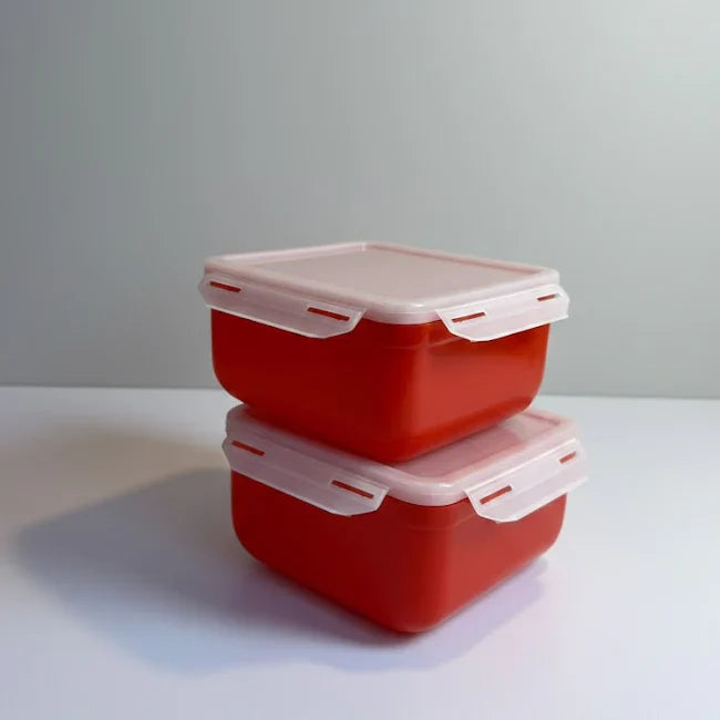 2 Piece Airtight Food Storage Containers For Snacks
