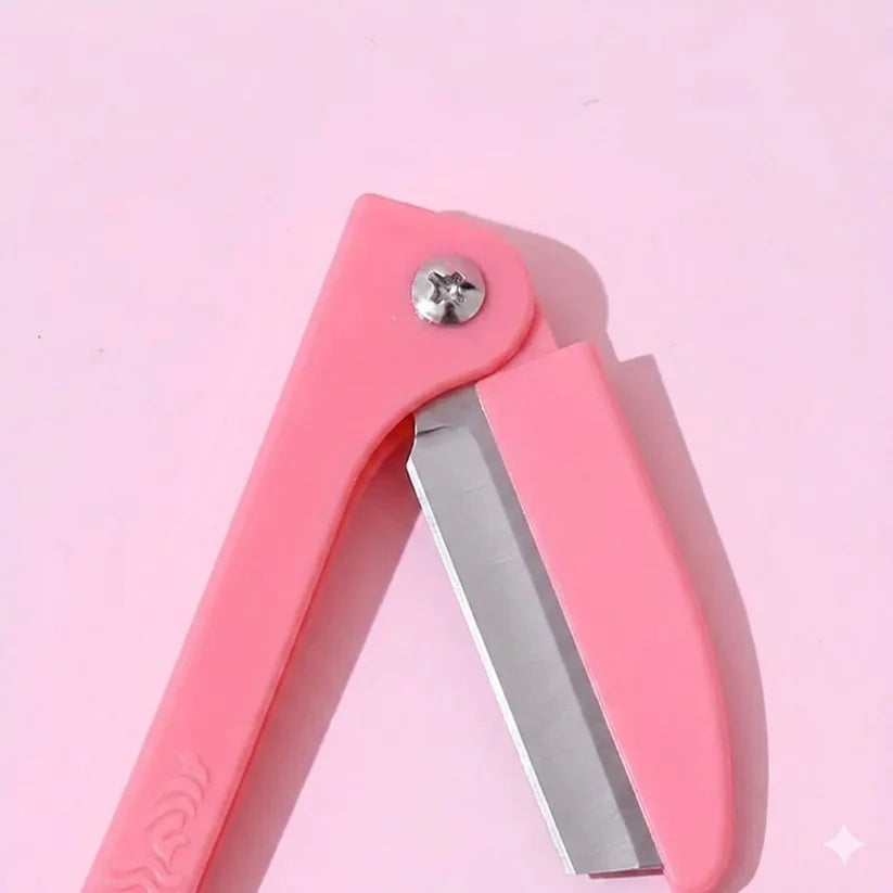 3Pcs Travel Friendly Foldable Brow Razor Tools