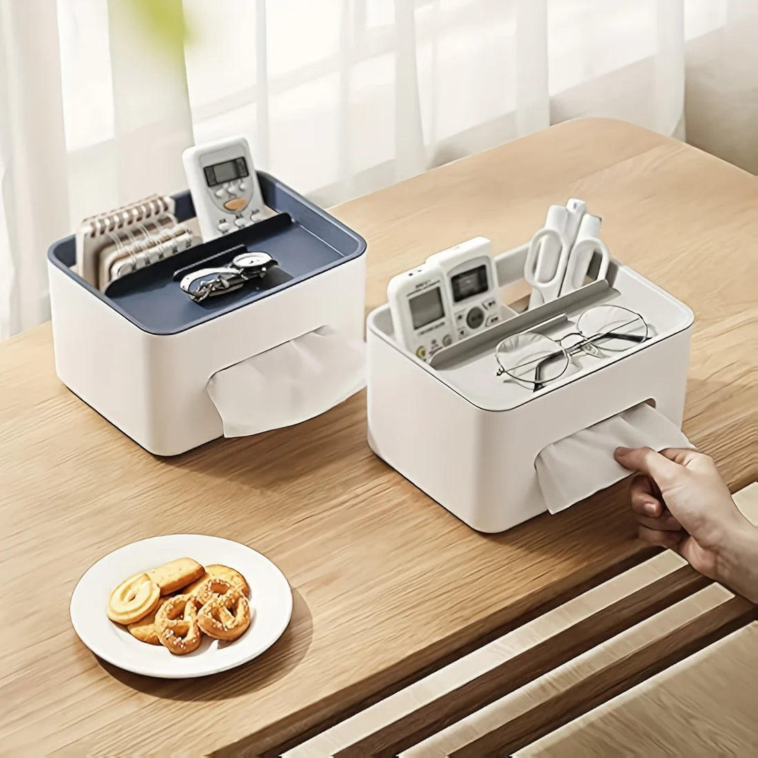 HomeEase Divided Tissue Holder