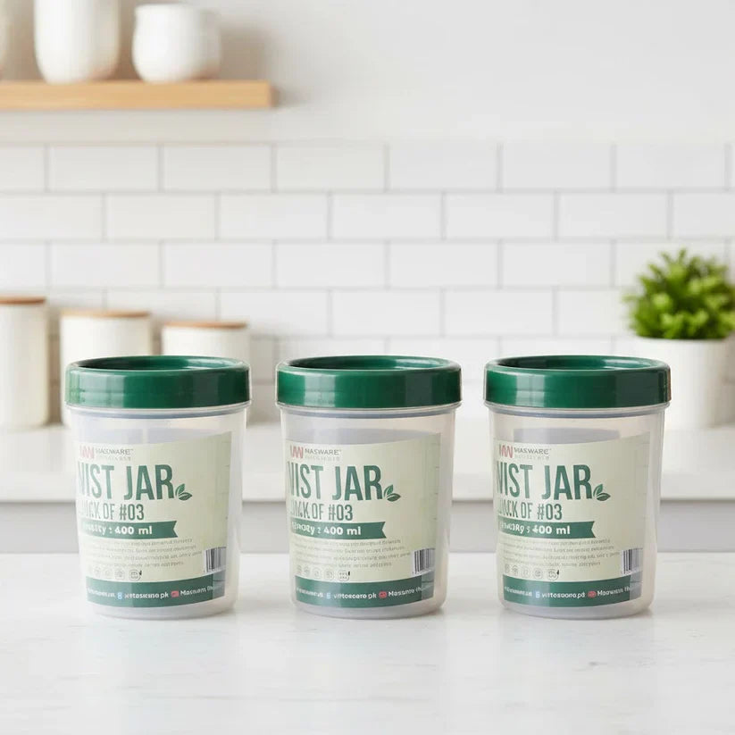 400ml Kitchen Spice Containers Pack Of 3