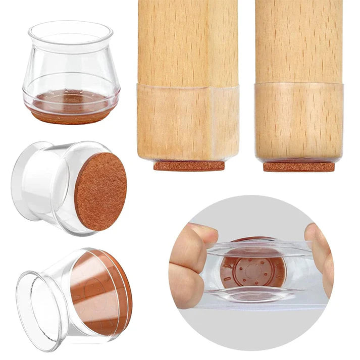 4 Pcs Stretchable Chair Leg Protectors