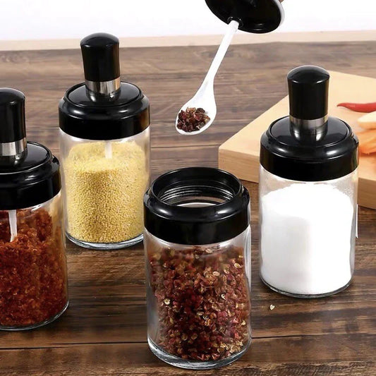 4Pcs Kitchen Oil & Spice Jars, Kitchen Accessories 