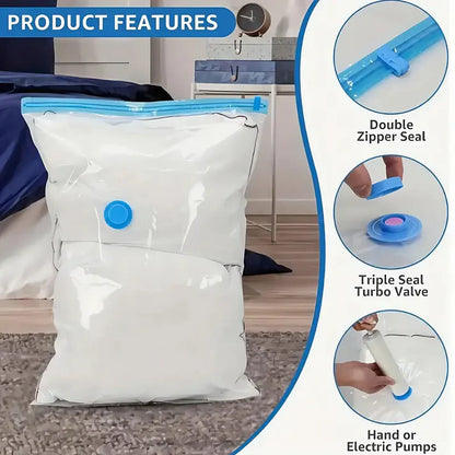 5Pcs Large Capacity Vacuum Storage Bag Kit