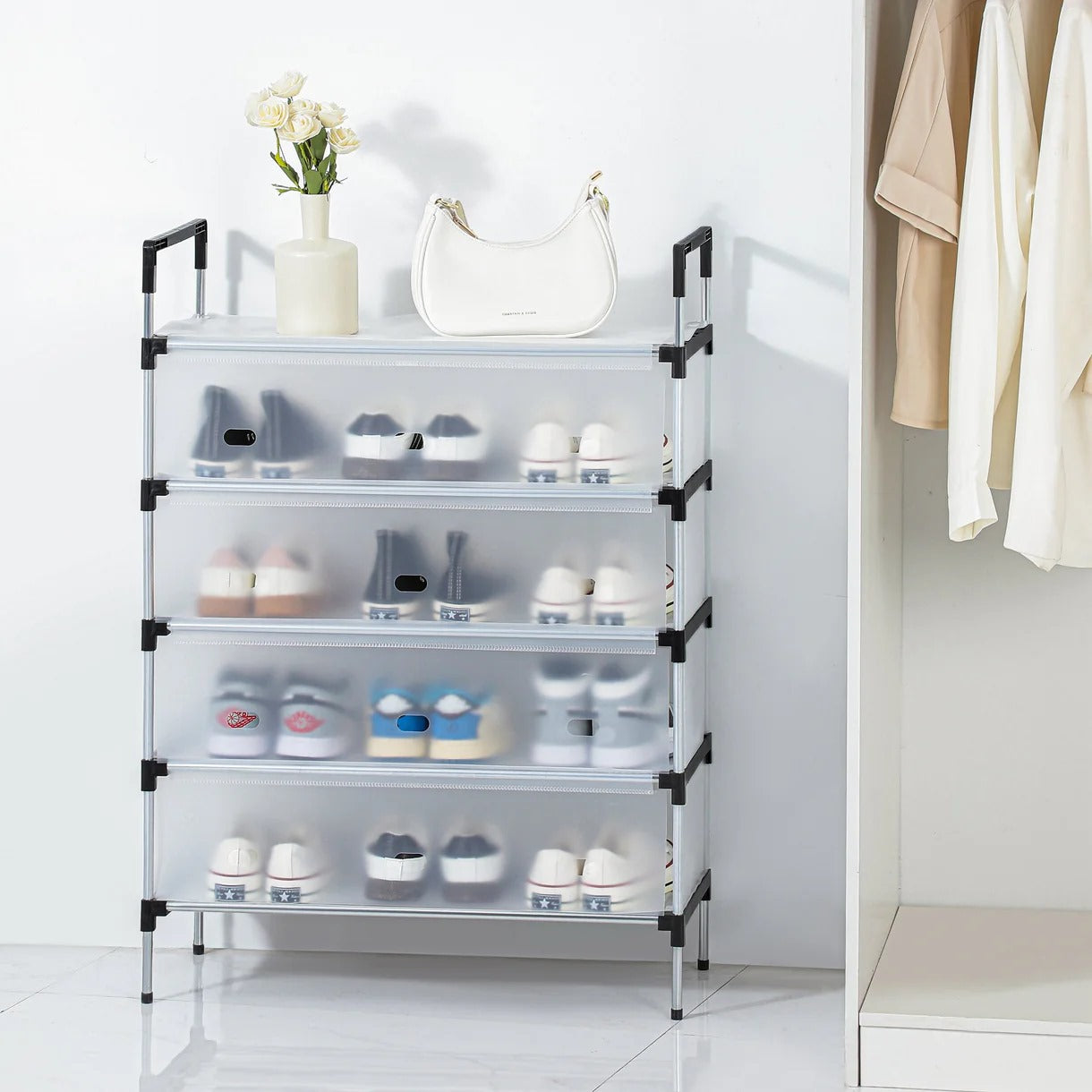 5 Layer Dust Proof Shoe Rack
