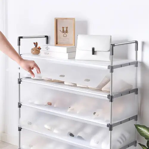 Stackable 5-Tier Compact Shoe Storage Unit