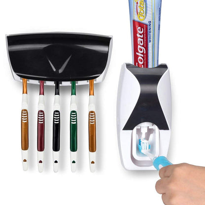 Automatic Toothpaste Black Holder (Randomly Color)