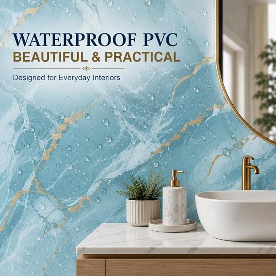 Marble Design PVC Sheet Roll Kitchen & Furniture Decoration ((60cm x 200cm)