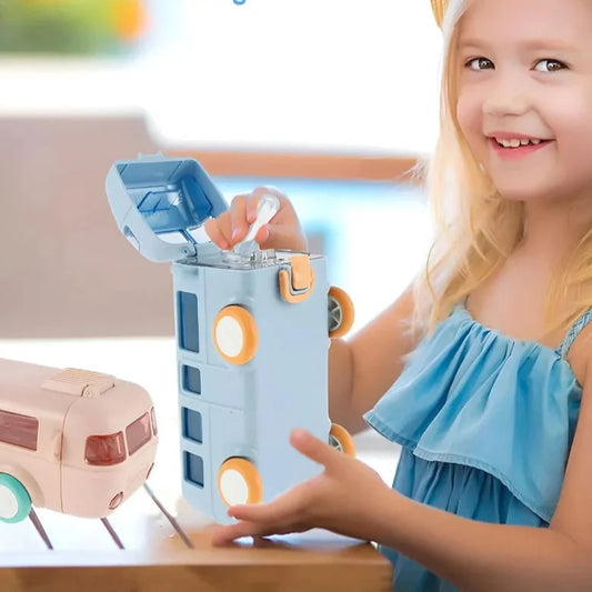 Bus Character Water Bottle