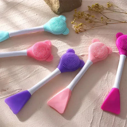Silicone Facial Massage & Cleansing Brush Double Head
