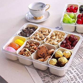 8 Divider Snack Box Spill Proof & BPA Free