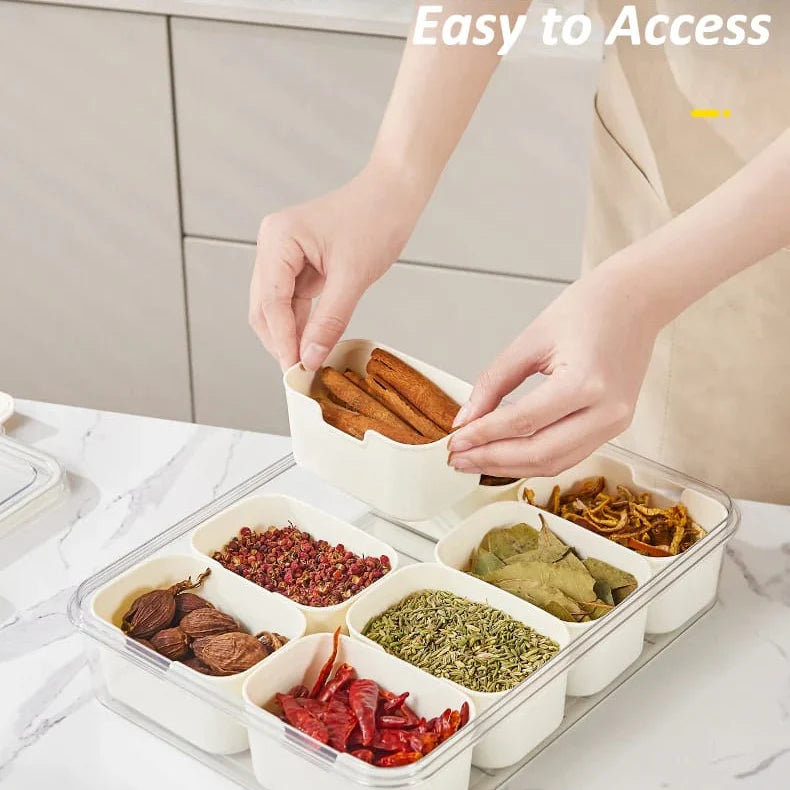 8 Divider Snack Box Spill Proof & BPA Free