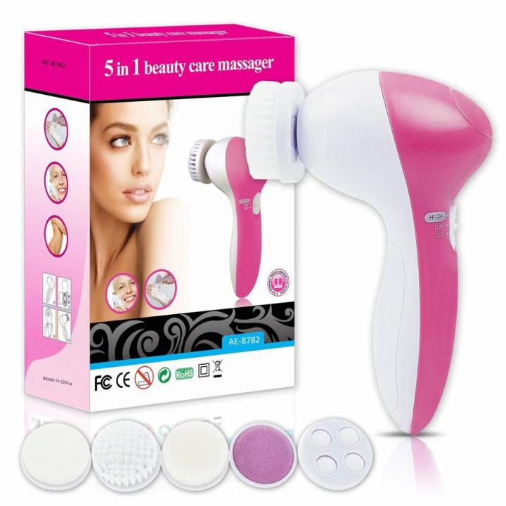 AE-8782 5 in 1 Beauty Care Massager Facial Cleanser and Exfoliator