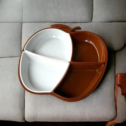 Apple Shape Snack Tray – Stylish Fruit & Snack Serving Dish