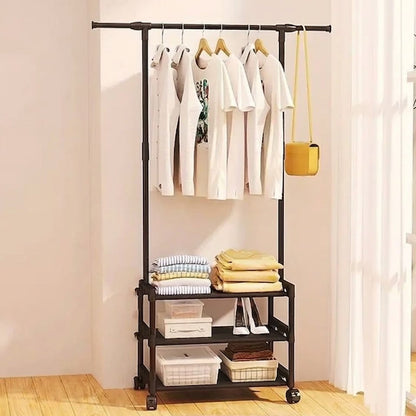 Attachable Three-Tier Cloth Stand