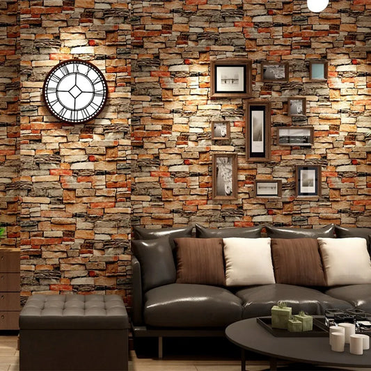 Brown Brick Sheet, Home and Wall Decor 