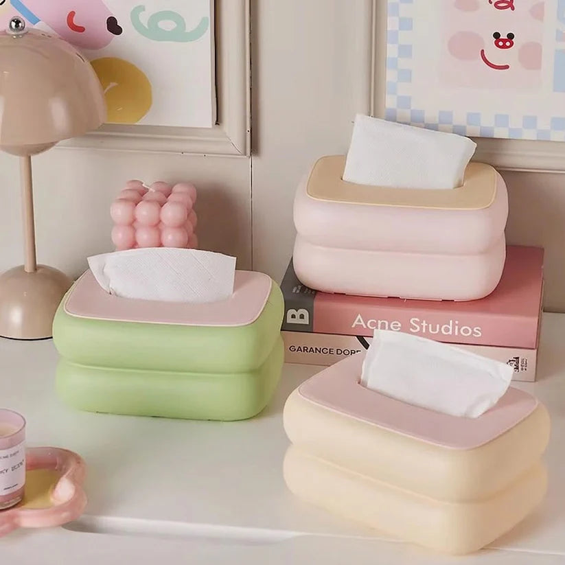 Elegant Tissue Box Organizer For Desk Use