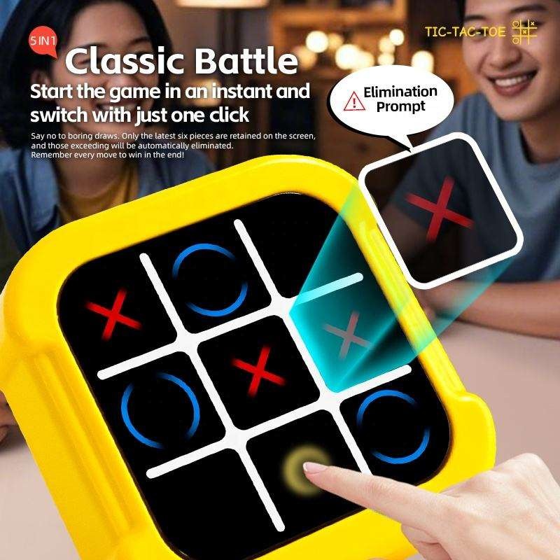 Classic Battle Electronic Game – Touch-Sensitive Tic Tac Toe Toy
