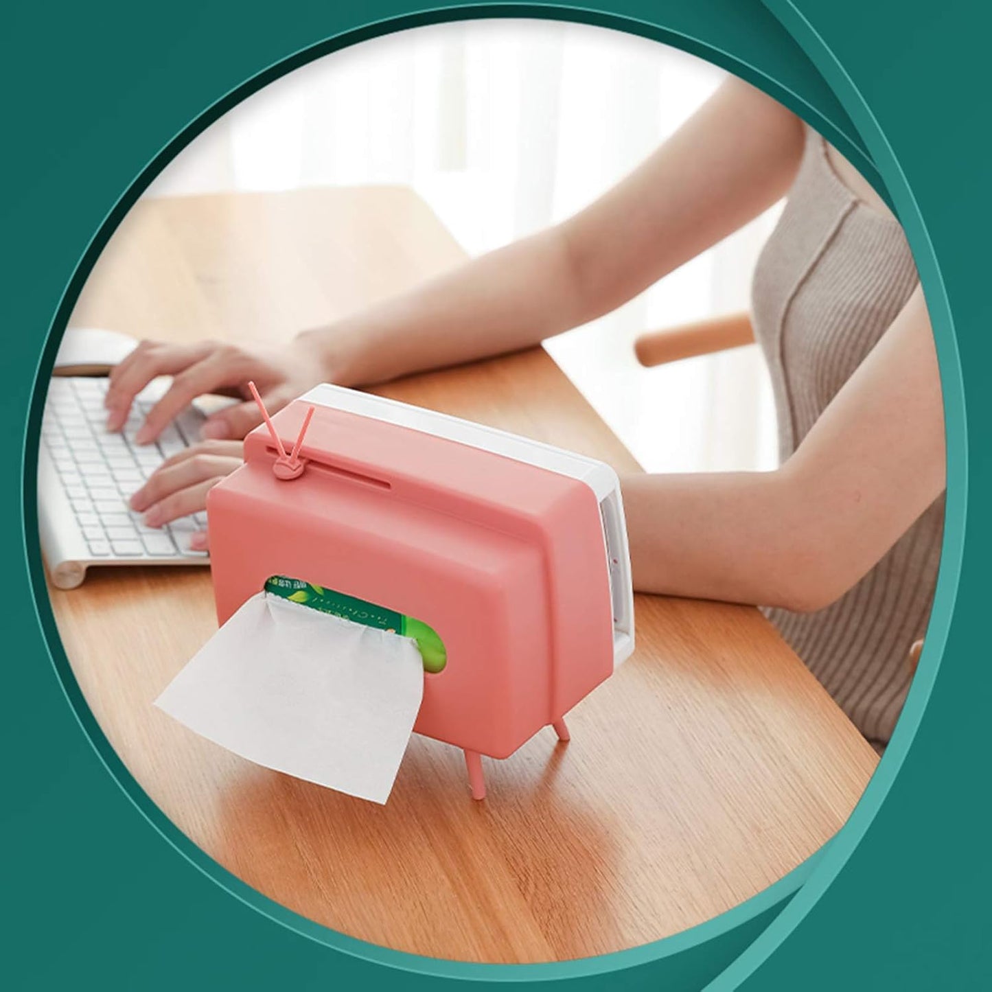 Creative Paper Dispenser with Smartphone Holder