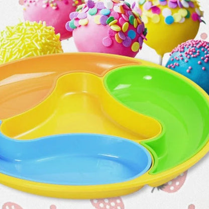 Divided 4 Slot Meal Dolphin Tray